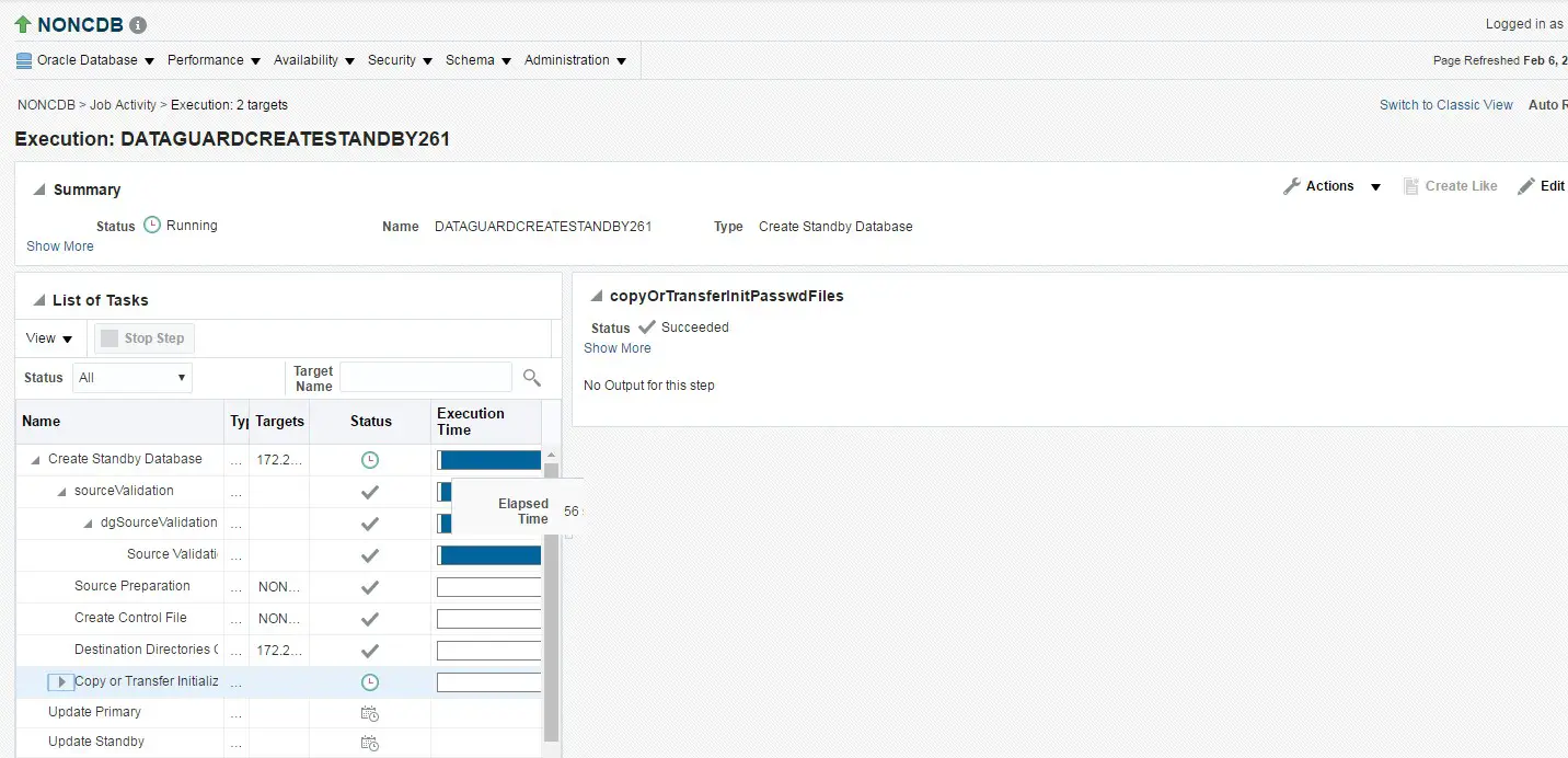 Create standby database from oem 13c cloud control dbaclass